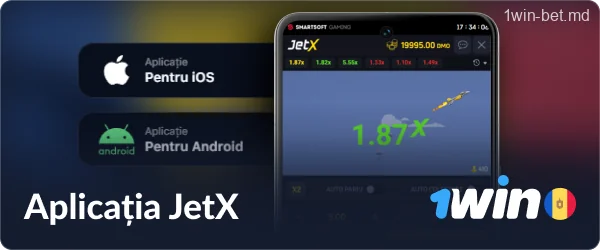 Aplicația JetX 1win Moldova