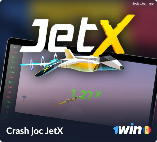Jocul JetX Crash la 1win Moldova Casino