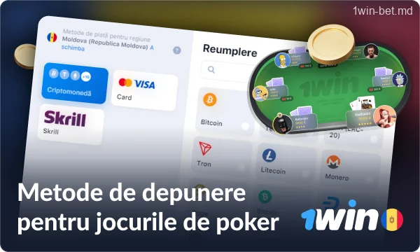 Plăți pentru a juca poker la 1win MD